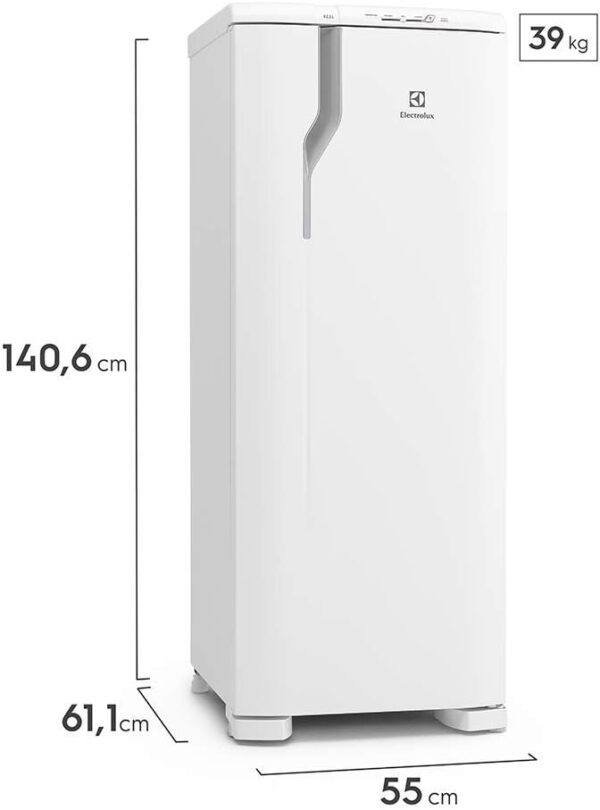 Refrigerador 240L 1 Porta Classe A 220 Volts, Branco, Electrolux - Image 4